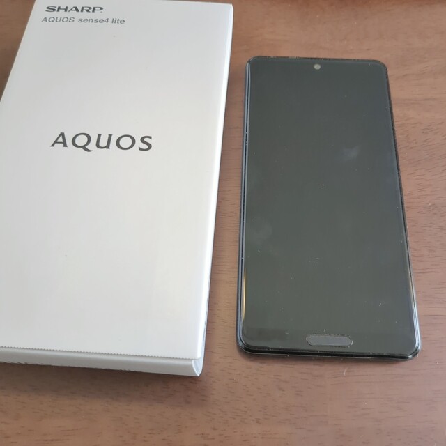 SHARP AQUOS sense4  lite アクオス　ブラック　本体