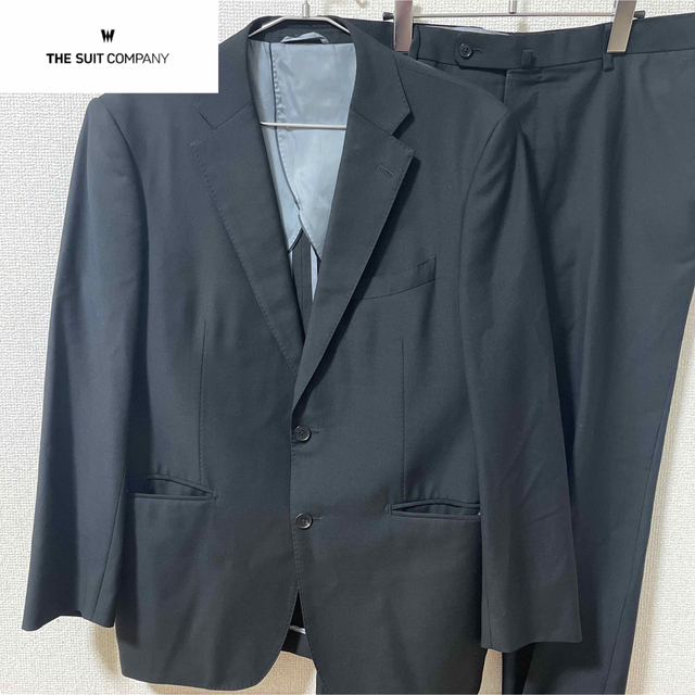 THE SUIT COMPANY(スーツカンパニー)のザ　スーツカンパニー　ブラックスーツセットアップ　冠婚葬祭 メンズのスーツ(セットアップ)の商品写真