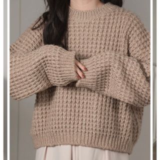 ラウジー(lawgy)の【 lawgy 】    waffle design knit tops(ニット/セーター)