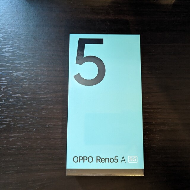 OPPO(オッポ)の新品未開封品 SIMフリー OPPO Reno5 A eSIM対応　アイスブルー スマホ/家電/カメラのスマートフォン/携帯電話(スマートフォン本体)の商品写真