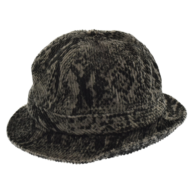 Supreme(シュプリーム)のSUPREME シュプリーム 20AW Snakeskin Corduroy Bell Hat スネークスキン コーデュロイ バケットハット グレー メンズの帽子(ハット)の商品写真