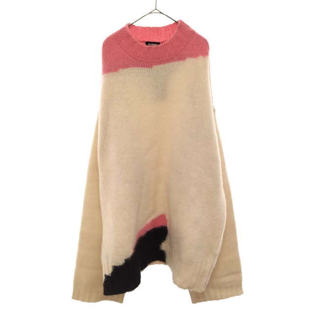 RAF SIMONS ラフシモンズ 21AW Oversized Boiled Knit Sweater 212-825-50003-0011  オーバーサイズ ボイルドニットセーター ホワイト 最善