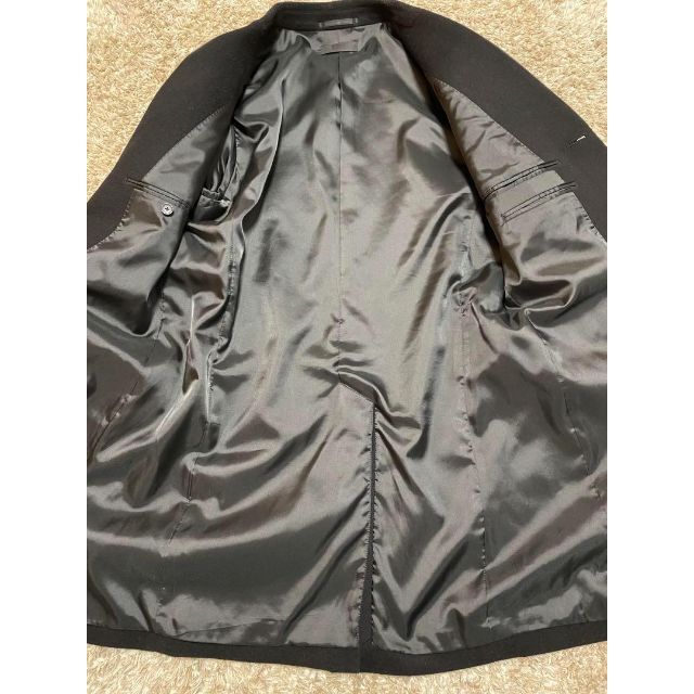 UNIQLO(ユニクロ)の極美品✨UNIQLO ユニクロ　チェスターコート　ウール　カシミヤ　ブラック　L メンズのジャケット/アウター(チェスターコート)の商品写真