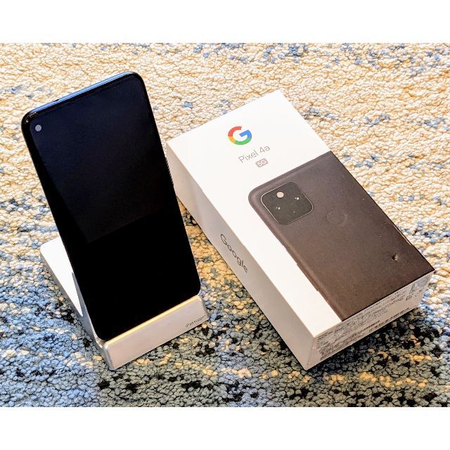 Google Pixel(グーグルピクセル)のGoogle Pixel 4a(5g)  JustBlack 128GB スマホ/家電/カメラのスマートフォン/携帯電話(スマートフォン本体)の商品写真