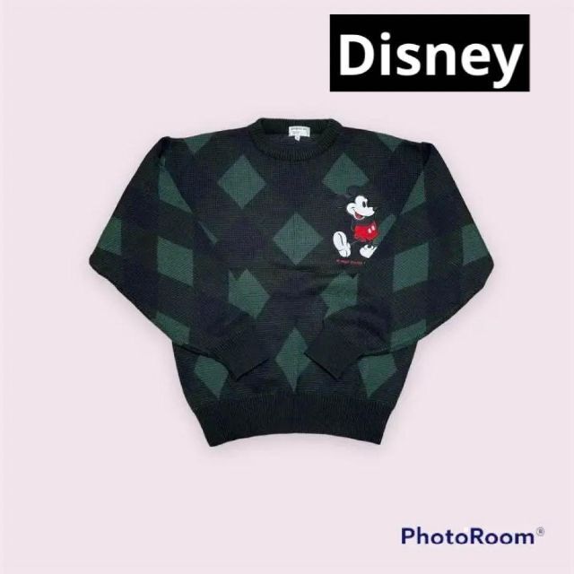 Disney 昭和レトロ ニット セーター  ミッキーマウス
