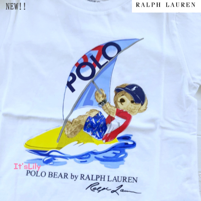 Ralph Lauren(ラルフローレン)の6t120cm 半袖　ラルフローレン  ベア　サーフィン キッズ/ベビー/マタニティのキッズ服男の子用(90cm~)(Tシャツ/カットソー)の商品写真