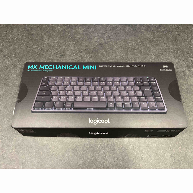 Logicool(ロジクール)のほぼ新品　LogicoolキーボードMXMechanicalMini茶軸 スマホ/家電/カメラのPC/タブレット(PC周辺機器)の商品写真
