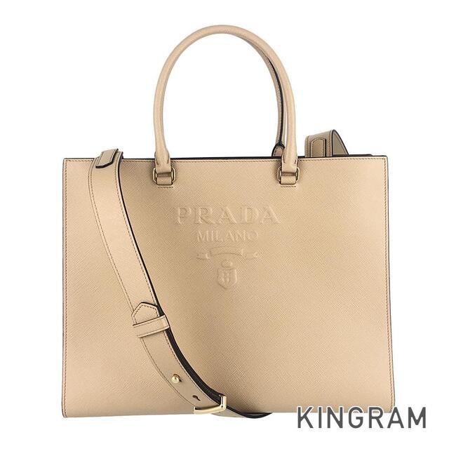 最新発見 PRADA - プラダ サフィアーノ ラージ ハンドバッグ
