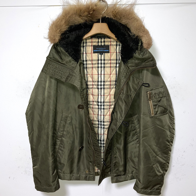 BURBERRY BLACK LABEL - 希少!BURBERRYバーバリー ラクーンファーノバ