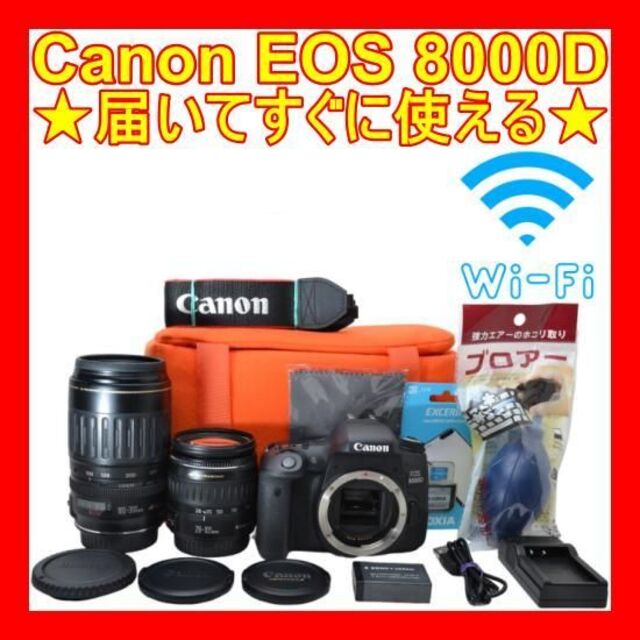 最高品質の Canon - 8000D❤初心者オススメ❤ EOS ❤高画質・自撮り