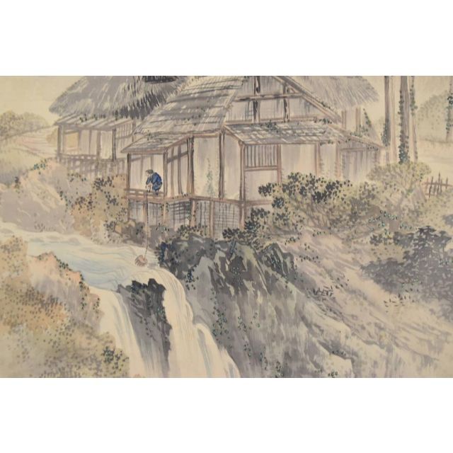 真作】玉秀/山水人物図/掛軸☆宝船☆AA-637の通販 by 掛軸✩宝船 真作】玉秀/山水人物図/掛軸☆宝船☆AA-637の通販 by 掛軸✩宝船