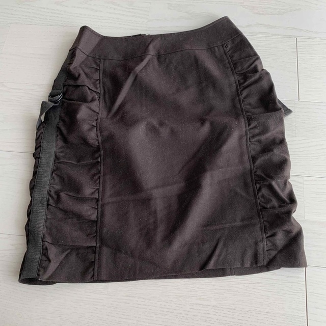 ATELIER SAB(アトリエサブ)の茶色　ブラウン　スカート　ウール　冬用　黒　グレー　ネイビー　カーキ色 レディースのスカート(ミニスカート)の商品写真