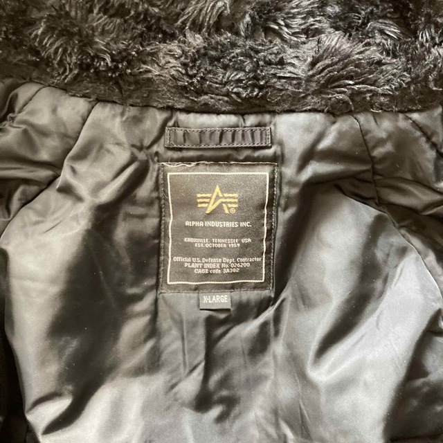 ALPHA INDUSTRIES(アルファインダストリーズ)の  【ALPHA INDUSTRY】肉厚 N-3B ミリタリージャケット 黒☆ メンズのジャケット/アウター(ミリタリージャケット)の商品写真