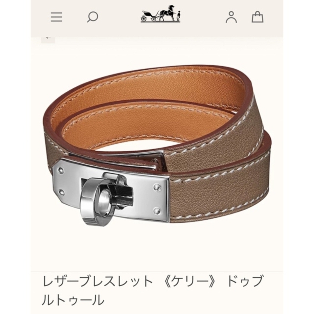 Hermes - 新品未使用 Hermes エルメスレザーブレスレット ケリー ドゥ ...