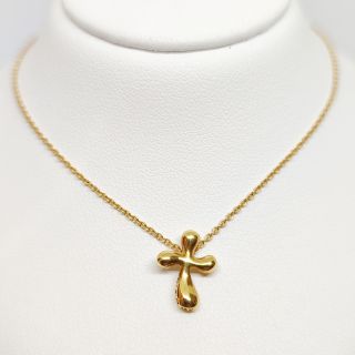 お値下げ不可 ティファニー 18K スモールクロス ネックレス ジュウル-