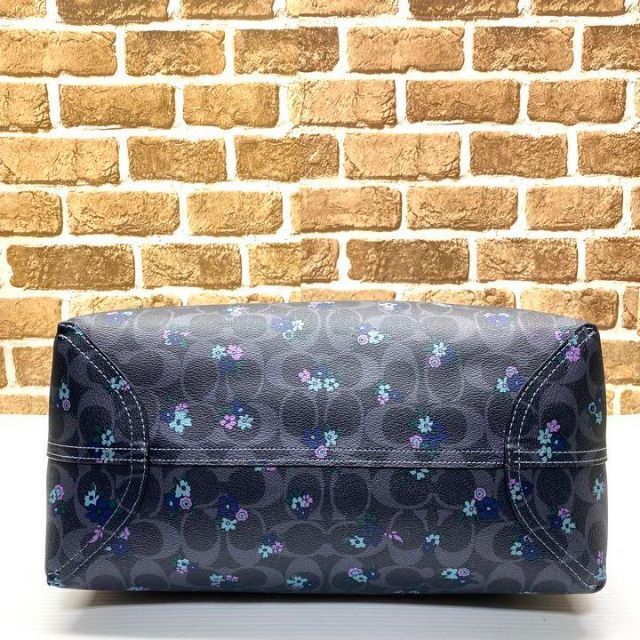 送料無料/即納】 専用 美品 COACH 花柄 リバーシブル トートバッグ