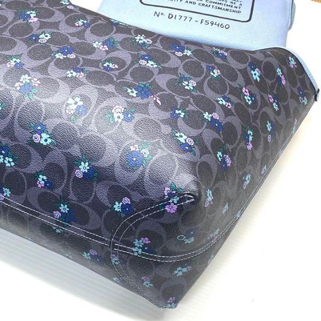 送料無料/即納】 専用 美品 COACH 花柄 リバーシブル トートバッグ