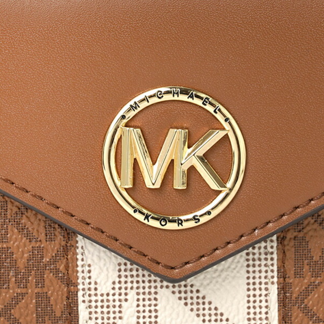 Michael Kors(マイケルコース)の新品 マイケルコース MICHAEL KORS 3つ折り財布 ミディアム カラーブロック ロゴ トライフォールド ウォレット レディースのファッション小物(財布)の商品写真