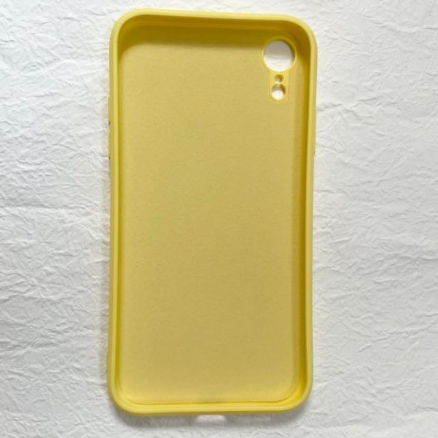 再入荷★iPhoneXR シンプル シリコン ケース マット 黄色 イエロー スマホ/家電/カメラのスマホアクセサリー(iPhoneケース)の商品写真