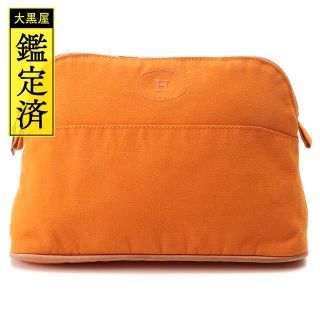 エルメス(HERMES)のエルメス  ボリードポーチ MM ポーチ  キャンバス/レザー/SV【460】(その他)