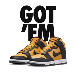 ナイキ(NIKE)のNike Dunk High University Gold and Black(スニーカー)