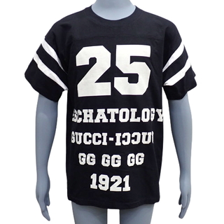 グッチ(Gucci)のグッチトップス 25 Eschatology and Gucci Loved Tシャツ コットン ブラック黒 ホワイト白シロ 40802041474(Tシャツ(半袖/袖なし))