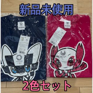 東京2020 パラリンピックマスコットTシャツ S 東京オリンピック ピンク(Tシャツ/カットソー(半袖/袖なし))