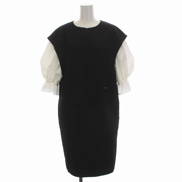 おしゃれ】 ルネ Rene 22AW ワンピース ひざ丈 フェイクレイヤード