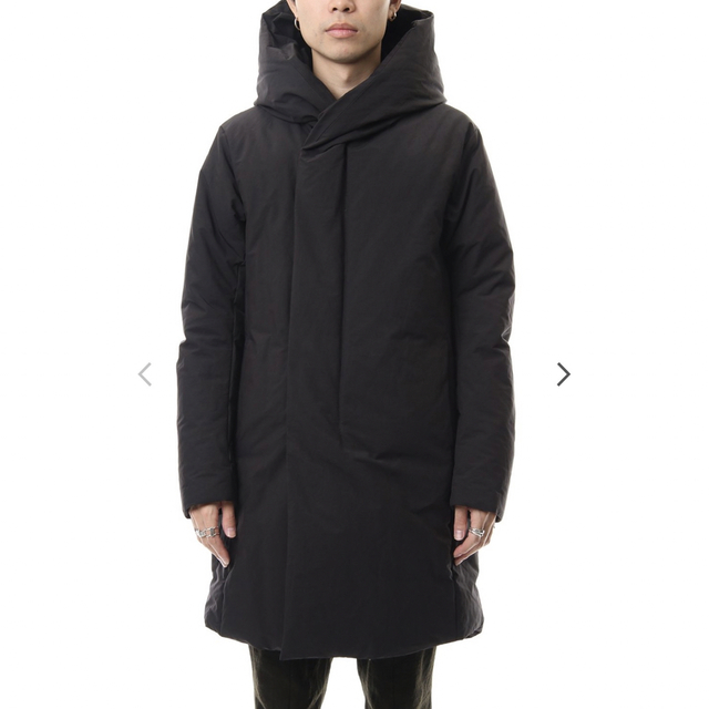 Pe Ny Peachskin hooded down coat Black-