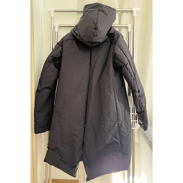 Pe Ny Peachskin hooded down coat Black-