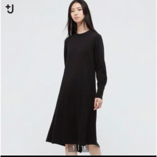 ユニクロ(UNIQLO)のユニクロ　ジルサンダーコラボ(ひざ丈ワンピース)