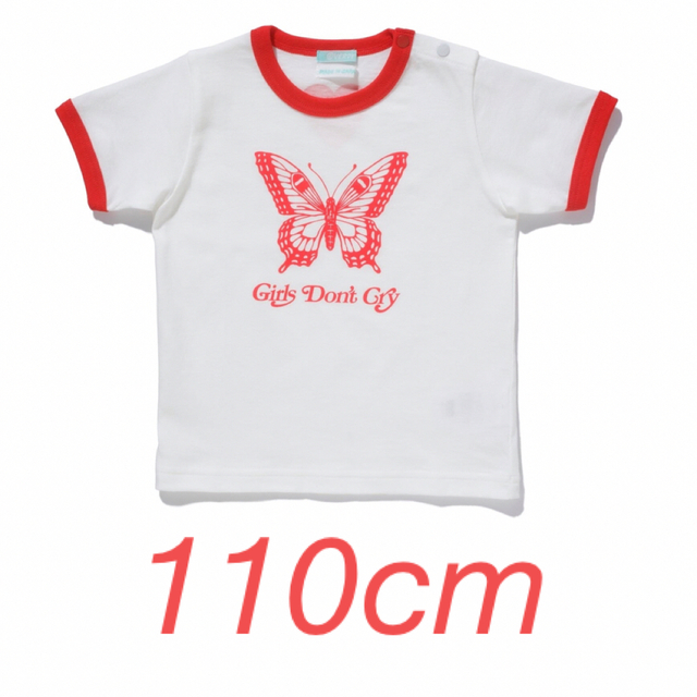 Girls Don't Cry(ガールズドントクライ)のGirls Don`t Cry RINGER BABY TEE 110 キッズ/ベビー/マタニティのキッズ服女の子用(90cm~)(Tシャツ/カットソー)の商品写真