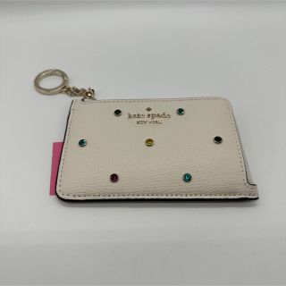 ケイトスペードニューヨーク(kate spade new york)のケイトスペード　パスケース　水玉(パスケース/IDカードホルダー)