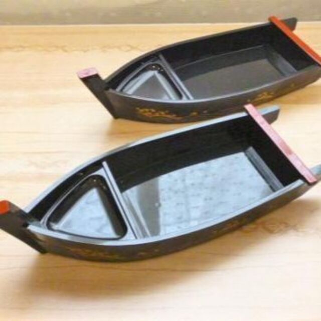 F23/ 新品 4セット舟盛 黒小 寿司桶 刺身和食器 器 食器