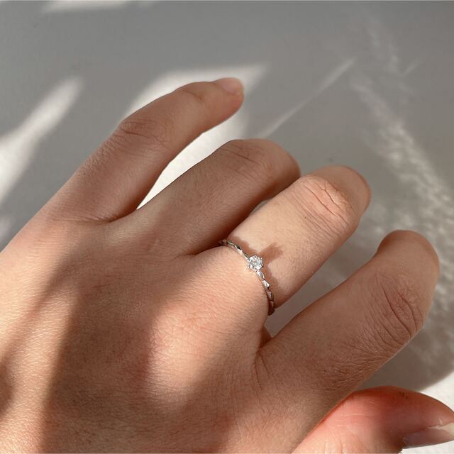 pt900 0.18ct 一粒ダイヤ リング #11.5 | housecleaningmadison.com