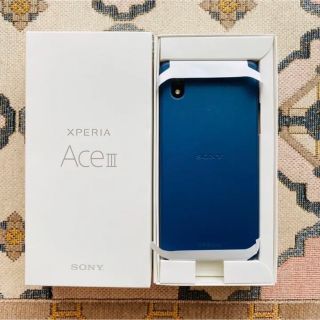 新品未使用　Xperia AceⅢ ブルー　SOG08(スマートフォン本体)