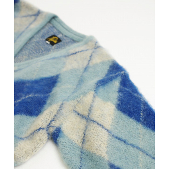 Needles(ニードルス)のNeedles Mohair Cardigan-Argyle-Lt.Blue M メンズのトップス(カーディガン)の商品写真