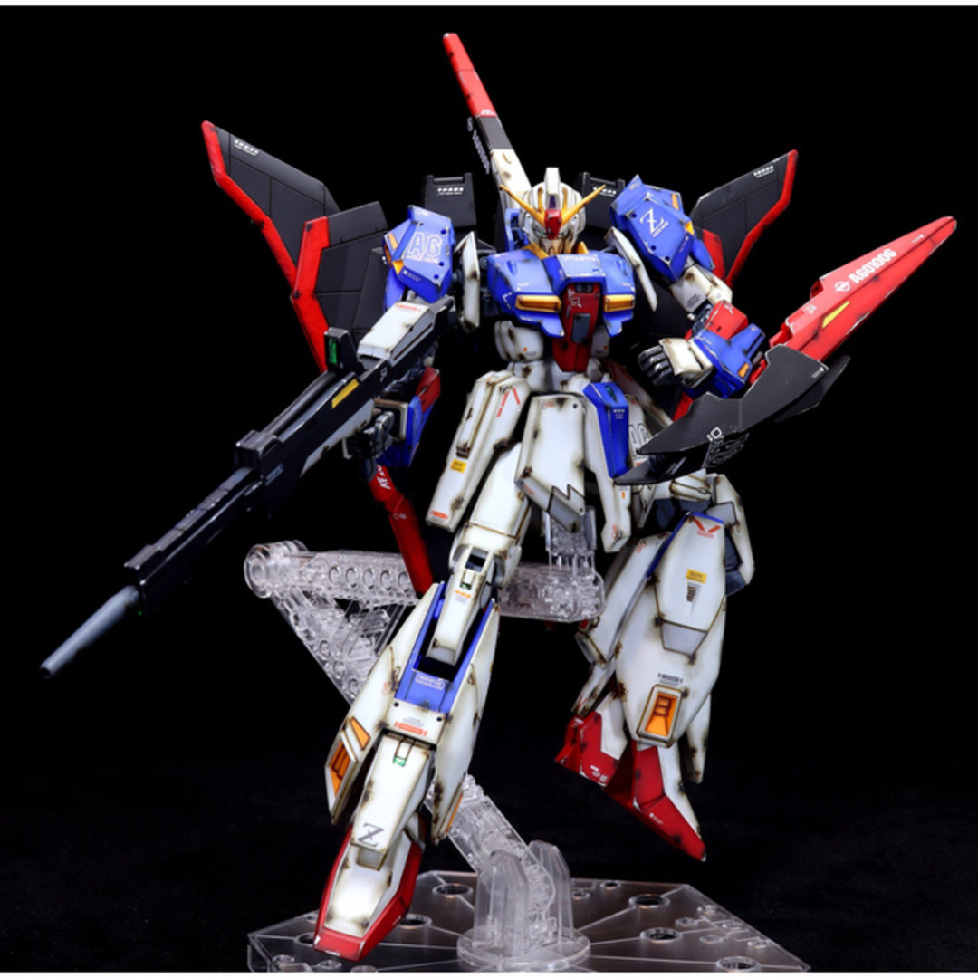 hgucゼータガンダム　ガンプラ　全塗装完成品