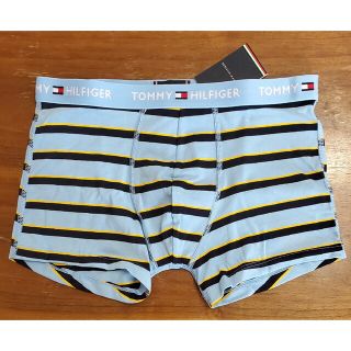 トミーヒルフィガー(TOMMY HILFIGER)のトミーヒルフィガー　新品　メンズ　ボクサーパンツ(ボーダー/ライトブルーS)(ボクサーパンツ)