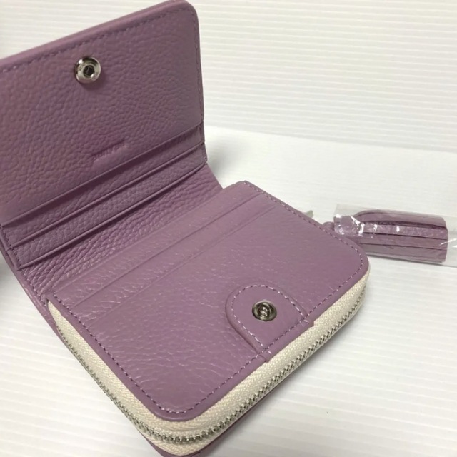 新品 BEAURE 本革 レザー 財布 二つ折り バイカラー ビュレ ヴュレ