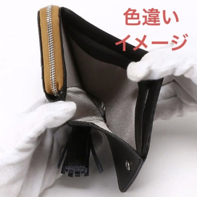 新品 BEAURE 本革 レザー 財布 二つ折り バイカラー ビュレ ヴュレ