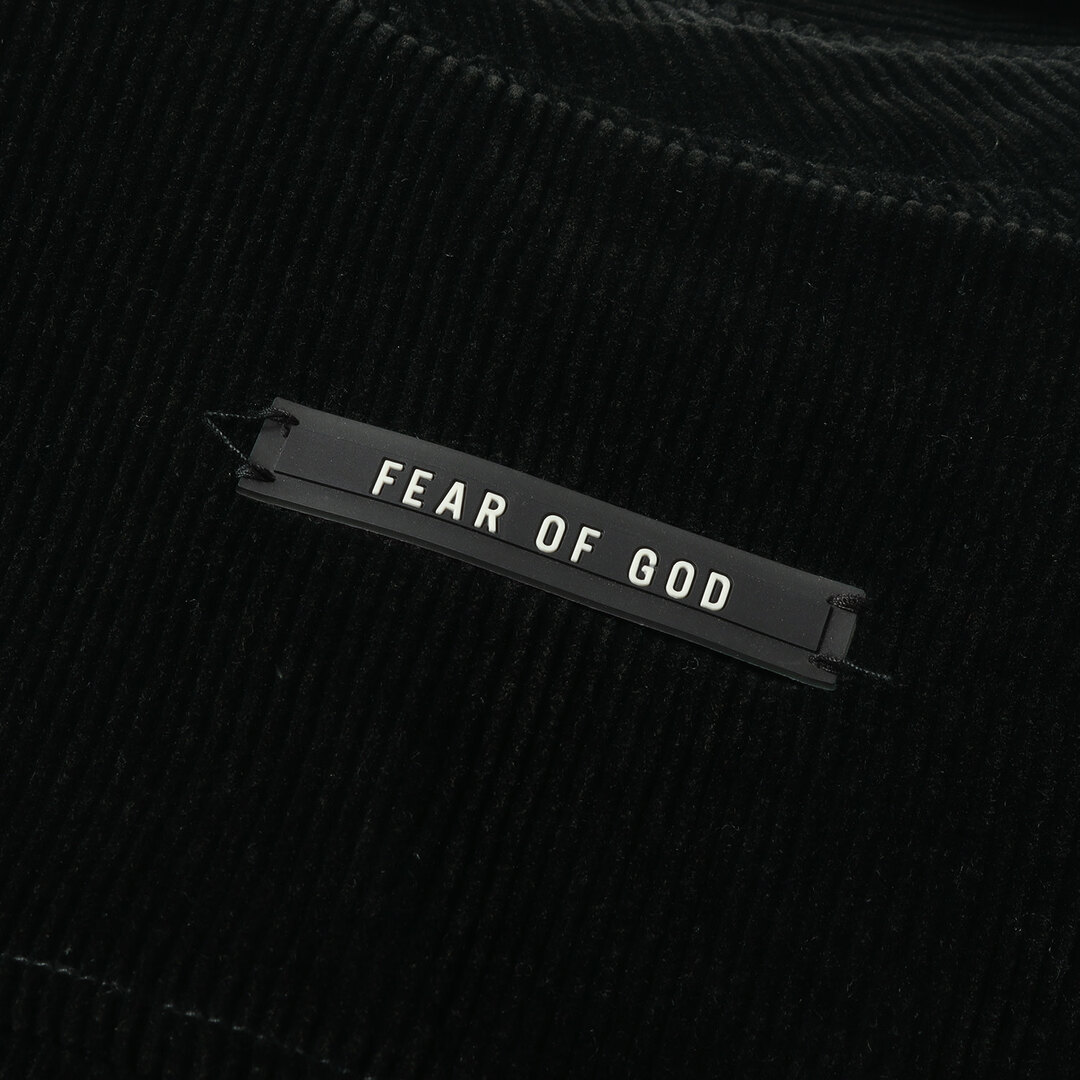 FEAR OF GOD フィアオブゴッド ジャケット 裏ボア コーデュロイ シャツジャケット SIXTH COLLECTION Corduroy Sherpa Lined Shirt Jacket 19AW ブラック 黒 S アウター ブルゾン 【メンズ】【美品】