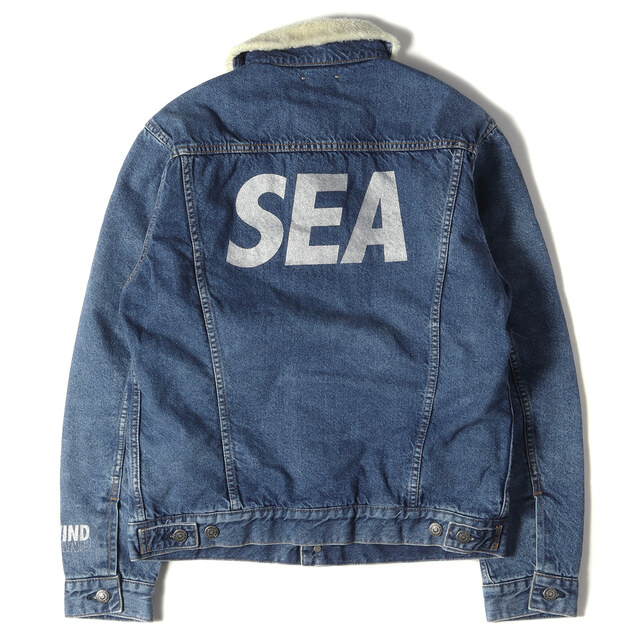 MINEDENIM マインデニム ジャケット WIND AND SEA ウィンダンシー ウォッシュ加工 デニム ボア ランチジャケット Denim Boa GJKT 20AW インディゴ ブルー 2 アウター ブルゾン 日本製 【メンズ】