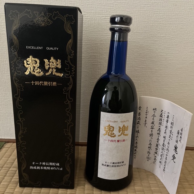 本格焼酎 鬼兜 十四代蘭引酒 ブルーボトル 【在庫限り】 www.toyotec.com