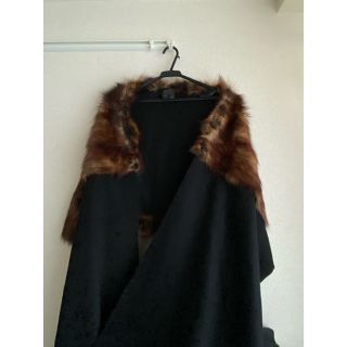 FENDI - FENDI カシミヤ100 リアルファー 大判ストールの通販 by