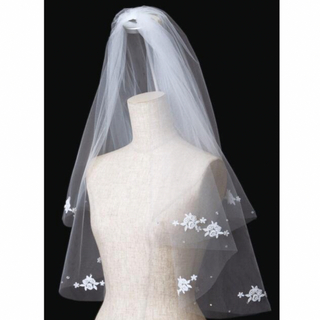 ケミカルレースモチーフ・スワロクリスタル 結婚式 ホワイト CV-336(ウェディングドレス)