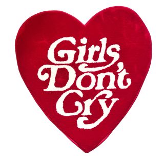 ガールズドントクライ(Girls Don't Cry)の新品未使用　Girl Don't Cry ラグマット　赤　verdy(ラグ)