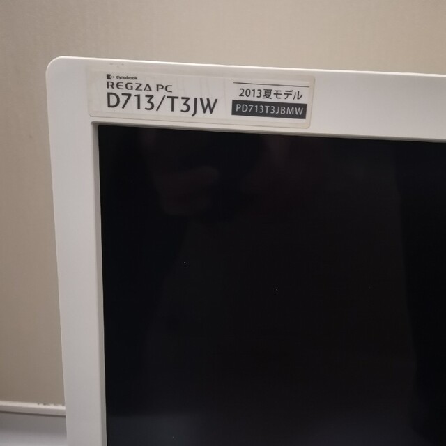 東芝(トウシバ)のREGZA  PC  D713/T3JW i7-3630QM変更　SSD256G スマホ/家電/カメラのPC/タブレット(デスクトップ型PC)の商品写真