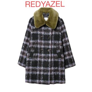 レディアゼル(REDYAZEL)のREDYAZEL ティペット付オリジナルルシャギーチェックコート(トレンチコート)