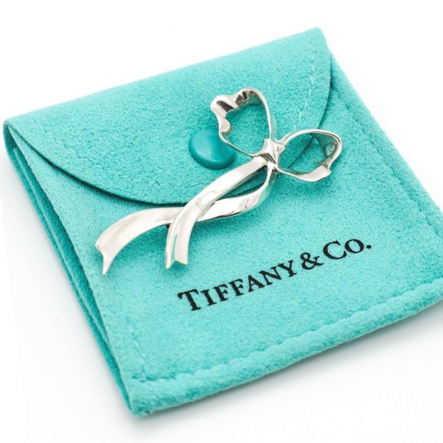 《希少》Tiffany & Co ブローチ シルバー リボン ヴィンテージ